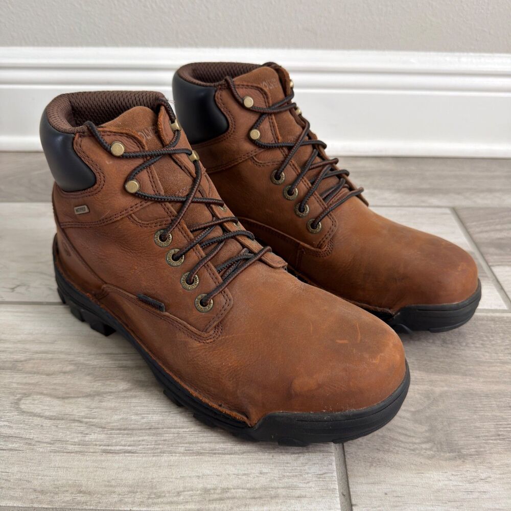 Wolverine Durbin Steel Toe Waterproof Work Boots Brown Leather Men’s 12